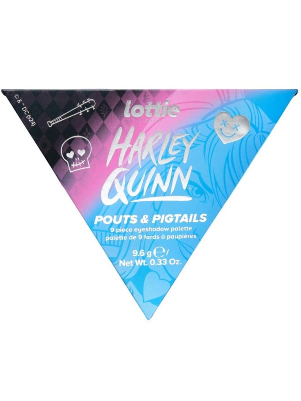 Lottie London x Harley Quinn Mad Love Eyeshadow Palette - Pouts & Pigtails